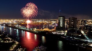 Melbourne rings in the New Year with dazzling fireworks display [upl. by Kcaj464]