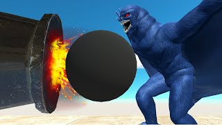 GIANT CANNON BALL VS MONSTERS  Animal Revolt Battle Simulator [upl. by Arta925]