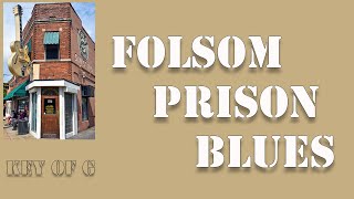 Folsom Prison Blues Acoustic Karaoke  Key of G With Chords [upl. by Denten810]