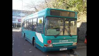 Plaxton Pointer Dart SLF Arriva Kent Thameside 1613 GN04UDG Starting the Engine at Dartford Station [upl. by Melly120]