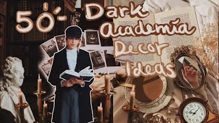 50 dark academia room decor ideas 🕯🕰📚 [upl. by Nalla244]