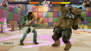 TEKKEN 7 PS4 Shaheen Vs Kuma KINDER GYM Stage  No Commentary [upl. by Orvah]