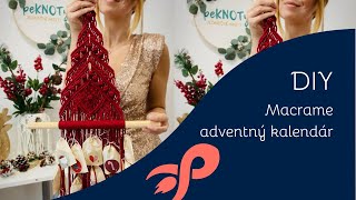 Macrame adventný kalendár 🎄 postup [upl. by Corty]