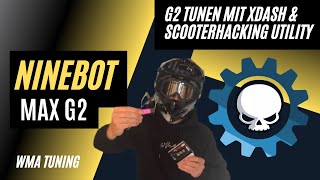 Jeden Ninebot G2 Max tunen mit XDASH amp Scooterhacking Utility Genial einfach [upl. by Nonohcle]