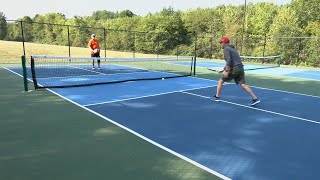 New pickleball courts open at Riverview Park in Louisville [upl. by Novyak142]