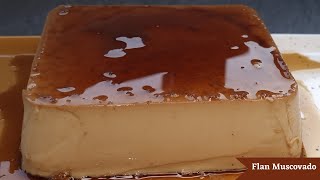 Flan Muscovado  Muscovado vla  Muscovado custard  فلان مصكباضو [upl. by Nnovahs]