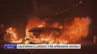 California fire scorches through land the size of Los Angeles as blazes burn across US West [upl. by Deron]