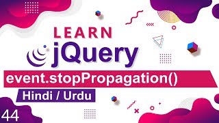 jQuery Event stopPropagation Method Tutorial in Hindi  Urdu [upl. by Frulla]