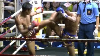 Muay Thai Fight  Sangmanee vs Thanonchai  Rajadamnern Stadium Bangkok 10th November 2014 [upl. by Rodgers]