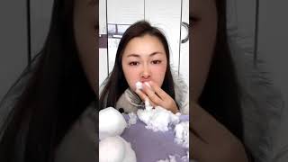 ASMR soft ice eating shorts [upl. by Dituri]