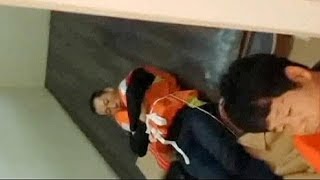 Primeras imágenes del interior del ferry hundido en Corea del Sur [upl. by Aniweta]