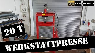 20T Werkstattpresse  Hydraulikpresse  Shop Press  Werkzeug Tipp Oldtimer Restaurierung [upl. by Agrippina]