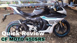 CF MOTO 450SRSQuick Review [upl. by Ellenad176]