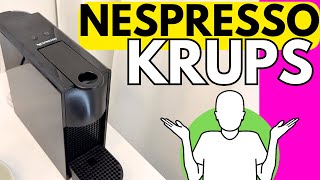 NESPRESSO KRUPS COFFEE MACHINE  HOW TO USE [upl. by Hgielah]