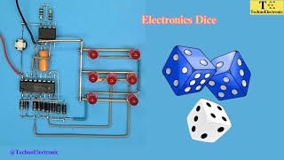 How To Make Electronics Dice Using CD4017 IC [upl. by Alraep]