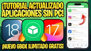 TUTORIAL GBOX WSF ✅ INSTALAR APLICACIONES IPA SIN COMPUTADOR EN TODO iPHONE y iPAD Portal [upl. by Sekofski]