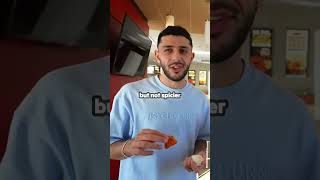 Faze rug tries the spiciest chicken nuggets and burger 🔥🔥 fazerug faze spicy food shorts [upl. by Hebe]