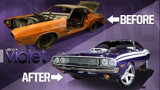 1970 Dodge Challenger Full Rebuild in Minutes [upl. by Niltac]