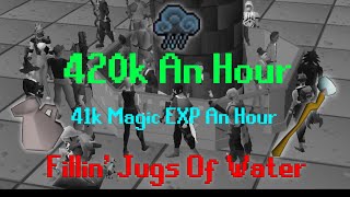 OSRS Money Making Method  Fillin Jugs Usin Magic  420K An Hour [upl. by Kahn]