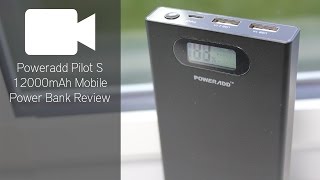 Poweradd Pilot S 12000mAh Mobile Power Bank Review [upl. by Wurster]