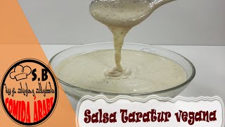 Como hacer Salsa Taratur árabe vegana muy faciel [upl. by Tomkin]