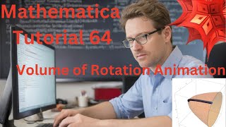 Mathematica Tutorial 64  Volume of Rotation Animations [upl. by Adilen542]