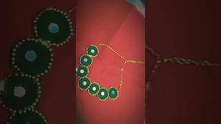 Mehndi ceremony necklace set 🔥🔥 diy jewellerymakingathome short [upl. by Hniht553]