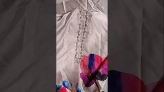 Simple and easy neck design cutting and stitchingorganza neck designs viralvideo fashion [upl. by Wymore]