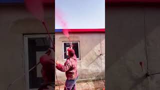 Aging colored steel roof tile spraypainting process [upl. by Danit518]