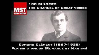 100 Singers  EDMOND CLÉMENT [upl. by Mich]