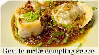 how to make sweet garlic soy sauce for dumplings wanton siomai gyoza potstickers [upl. by Clute]