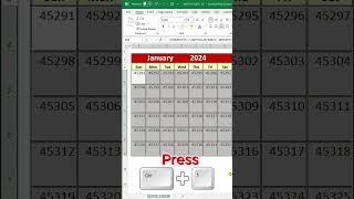 Interactive Calendar in Excel [upl. by Mello711]