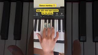 Dance monkey 🐵 piano tutorial pianomusic piano pianotutorial [upl. by Amilb]