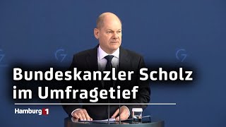 Bundeskanzler Scholz im Umfragetief [upl. by Refinne]