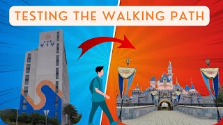 Full Walking Path From The Viv Hotel To Disneylands Main Entrance [upl. by Imorej]