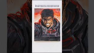 HOW TO DRAW GUTS BERSERK shorts [upl. by Ennirac]