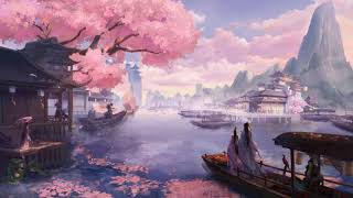 Sakura River Town Showcase  Wallpaper Engine [upl. by Karub]