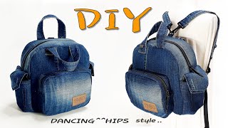 diy청바지 리폼리폼가방만들기denim tote bag tutorialtote bag sewing tutorialdiy jeans bag hand sewing청바지가방 [upl. by Vez114]