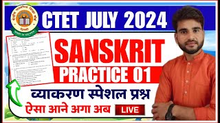 CTET July 2024  CTET Sanskrit Practical Class 01 CTET Sanskrit Question Paper  Sanskrit CTET 2024 [upl. by Koressa]