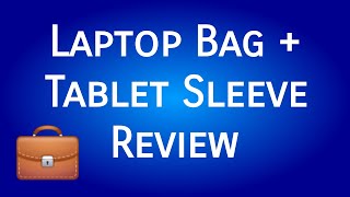 Laptop Bag Tablet Sleeve Review [upl. by Llednik]