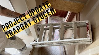 Boven etage stucen part 2  Het trapgat  Stucvlog 37 [upl. by Dinnage]