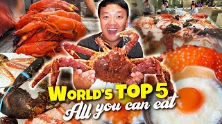 These are The TOP 5 Best ALL YOU CAN EAT Buffets in The WORLD [upl. by Ocer]