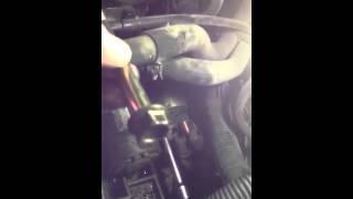 2003 Nissan Altima starter change [upl. by Arihat]