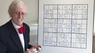 Tutorial 80 A difficult sudoku puzzle made easy [upl. by Raul754]