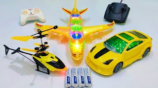 Transparent 3D Lights Airplane A380 amp 3D Lights Rc Car  Remote Control Car  Rc Helicopter  plane [upl. by Chak6]