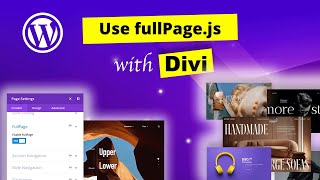 Use fullPagejs in Divi  Tutorial [upl. by Uyerta]