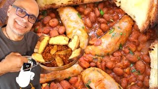 SALSICCIA E FAGIOLI della TRADIZIONE ABBESTIA con Bruschetta e riso Rosso salsiccia e fagioli [upl. by Neelahtak807]