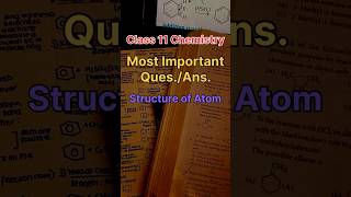 Class 11 Chemistry Structure of Atom important questions answers [upl. by Selda]