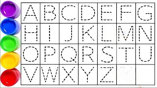 ABCD Alphabetskids drawing and alphabets learningcounting numbers and drawing shapesabc Kids song [upl. by Kamillah]