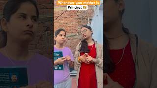 When your mother is principal 🏫👩‍🏫 comedy funny trending shorts youtubeshorts youtube [upl. by Ailaza789]